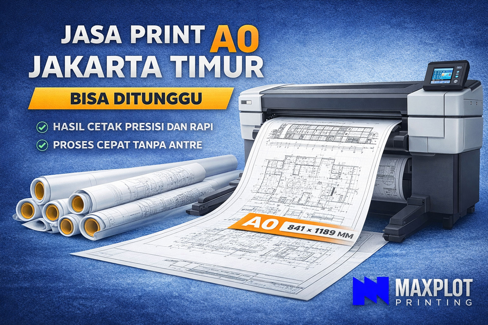 Jasa Print A0 Jakarta Timur | Bisa Ditunggu – Maxplot Printing